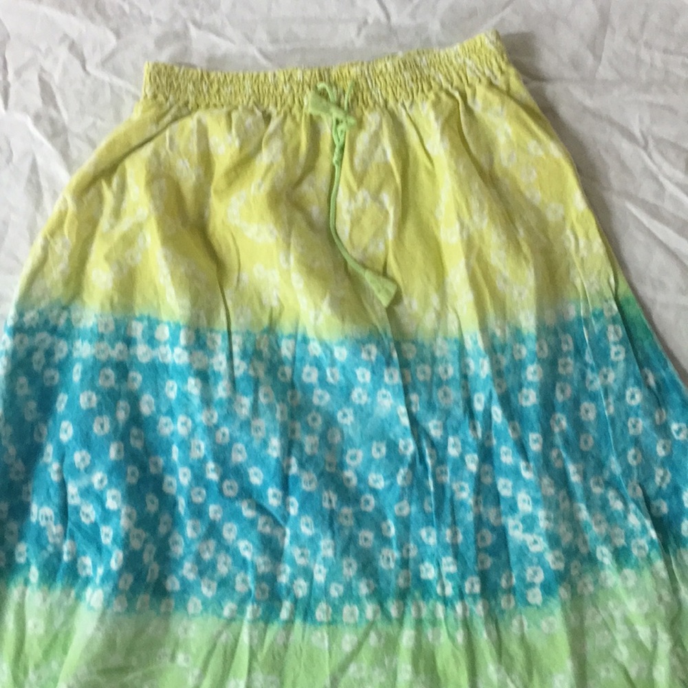 L’Orange batik long skirt. Bought at Garnet Hill